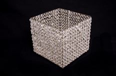 CUBE 8X8X8" CRYSTAL