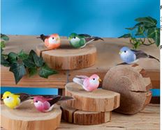 BIRD MUSHROOM 3" ASST PK/12