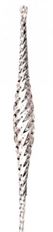 ICICLE TWISTED GLASS 15.75" CLEAR