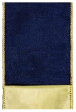 RIBBON DELMORE #40X50YD NAVY/GLD