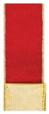RIBBON DELMORE #9X50YD RED/GOLD