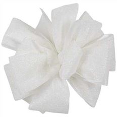RIBBON GLTR FRST #3X25YD WHITE