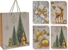 GIFT BAG 24X20CM 4 ASST PK/6