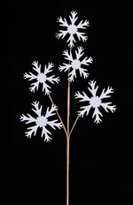 PICK SNOWFLAKE FELT 26"L WHITE