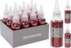 GLITTER 40GR RED