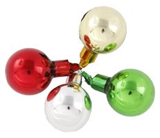 BALL GLASS 30MM SHINY MIXED 72/PK