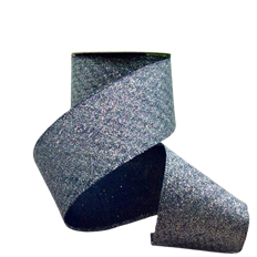 RIBBON STARDUST GLT 2.5"X10YD NAVY