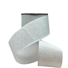 RIBBON STARDUST GLT 2.5"X10YD WHITE