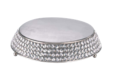 CAKE PLATE 21X5.5" ROUND CRYST