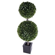TOPIARY DBL BALL 41" BOXWOOD GRN