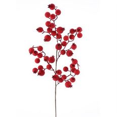 BERRY SPRAY FLOCKED 29" RED