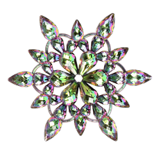 SNOWFLAKE 9.25" FESTIVAL BLUE
