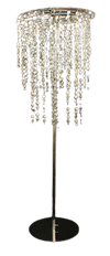 CHANDELIER 8' OVAL 36X20" SILVER