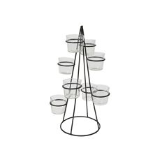 STAND VINCA TREE24X15" BLK/CLEAR