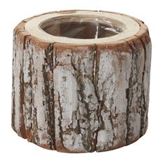 POT PINEFROST 6.5X5.5" NATURAL