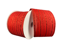 RIBBON STRIPE VERT 2.5"X10YD BURG