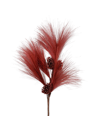 HORSE TAIL PINE SPRAY 52" BURGUNDY
