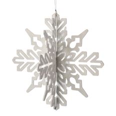 ORN 14" LAZER GLITTER WHITE