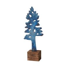 TREE METAL INDIGO NIGHT 14.75" BLUE