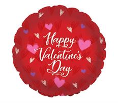 MYLAR 17" VALENTINE HEARTS 5/PK