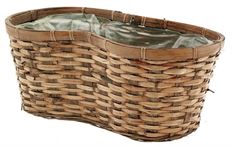 BASKET 2X10" PEANUT BROWN STAIN