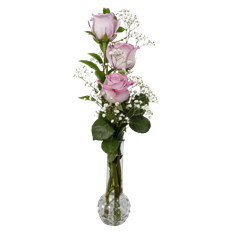 3 COLOR ROSE BUD VASE