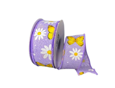 RIBBON LINEN #9 10 YD LAVENDER