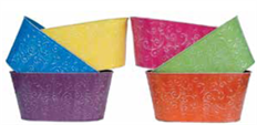 PLANTER METAL DBL 6.5" 6 AST COLOR