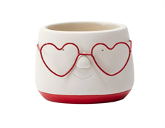 PLANTER W/HEART GLASSES 2.5"