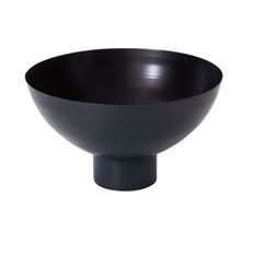 BOWL METAL HARLOW 13"X7.5 BLACK