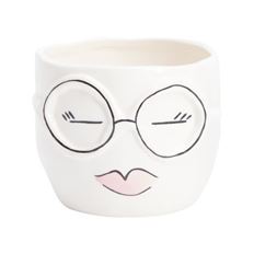 POT FAB GRACE 4.5X3.75" WHITE