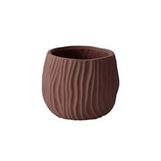 POTTERY WAVY THAYER 6.5X6.25" PURP
