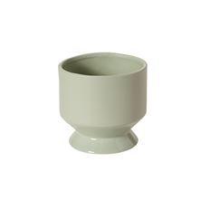POTTERY FOOTED PASADENA 6.25" GRN