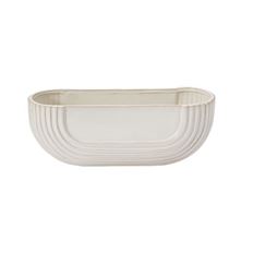 POTTERY OVAL EOS 4.5X4.5X12" WHITE