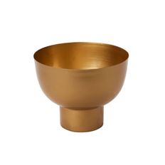 METAL BOWL HARLOW 9X7" GOLD