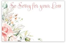 CARD SO SORRY FOR YOUR LOSS 50/PKG