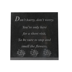 PLAQUE 12X12 DON'T HURRY DON'T