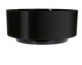 DESIGN BOWL 3.75"H 8.5"O BLACK