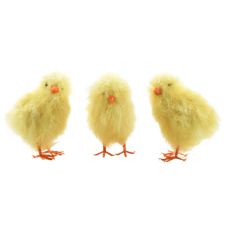 CHICKEN 6.5" 3 ASST YELLOW