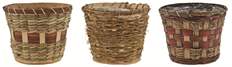 POTCOVER 6" BROWN STAIN ASSORTED