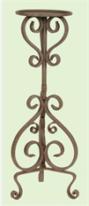 CANDLESTICK 30.75" BROWN