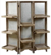 SHELF GREEN 63" GREY BROWN