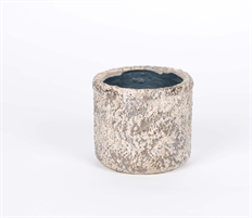 CERAMIC GLIMMER ROCK POT 14.5CM