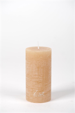 PILLAR CANDLE RUSTIC 6X12CM LATTE