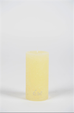 PILLAR CANDLE RUSTIC 6X12CM BUTTER