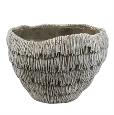PLANTER SCULPTURAL RIDGE 9"X12"