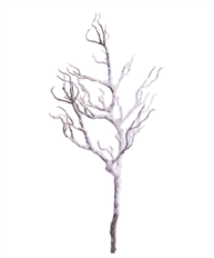 PLASTIC BRANCH WHITE L39.5"XW19"