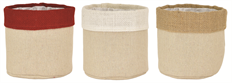 POTCOVER 2-TONE 4.5" LINEN ASST