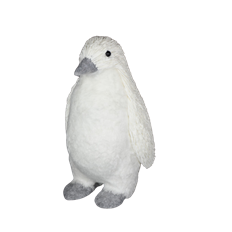 PENGUIN 9.5" WHITE CREAM