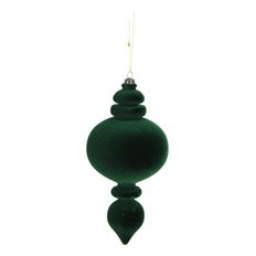 ORNAMENT FINIAL 9" HUNTER GREEN